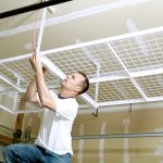 how to install a overhead garage storage rack - ceiling mount JTGHKGD