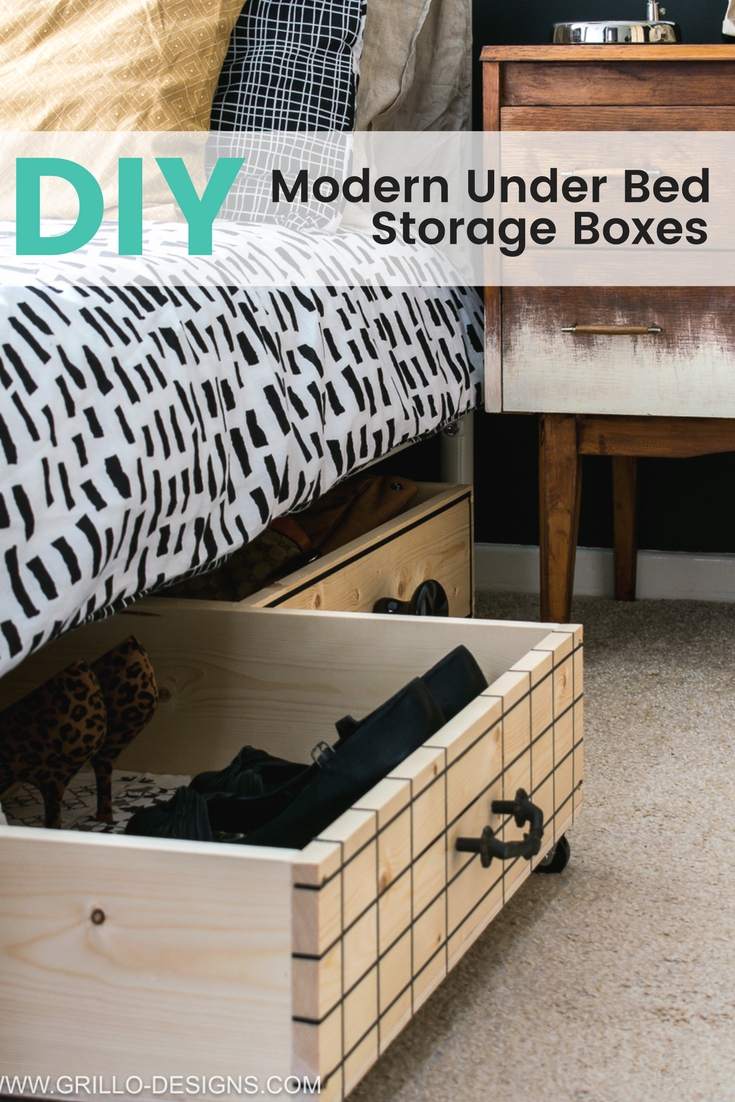 how to make a diy under bed storage box on wheels RJTNGHD