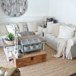 ıkea ektorp sofa couple of off-white ikea sofas for a rustic living room ERDWNFJ