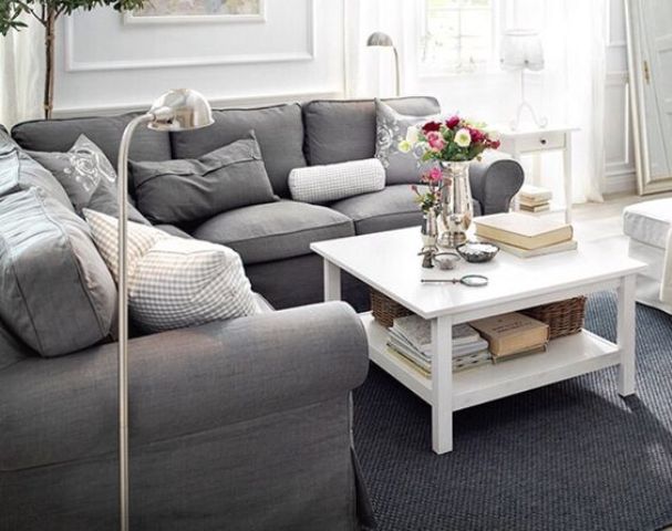 ıkea ektorp sofa grey ikea ektorp sofa for a modern living room KWECHFX