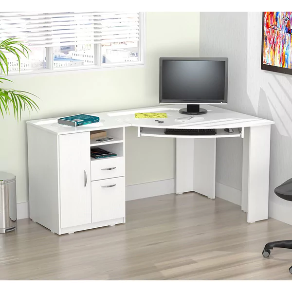 inval laricina white corner desk HXWXSFI