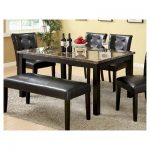 iohomes faux marble dining table wood/black : target XQHRLSE