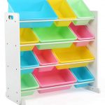 kids toy storage amazon.com: tot tutors kidsu0027 toy storage organizer with 12 plastic bins, HYARWCY