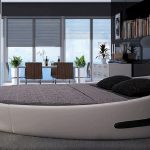 king size bed bisini king size round bed leather round bed double round bed AQARCNX