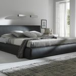 king size bed calabria brown upholstered italian bed: king size ISGQGHY