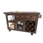 kitchen carts home decorators collection cooper rustic walnut kitchen cart with storage LHPVOCY