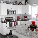 kitchen decorations christmas home tour 2015 | red black, plaid and check APEPEKJ