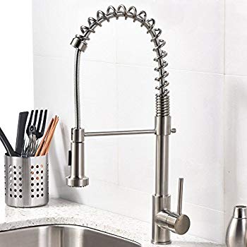 kitchen faucet vccucine best modern commercial brushed nickel pull out sprayer single GQKFPKD