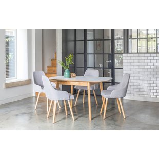 kitchen table and chairs faldo extendable dining set with 4 chairs ZQUVEAR