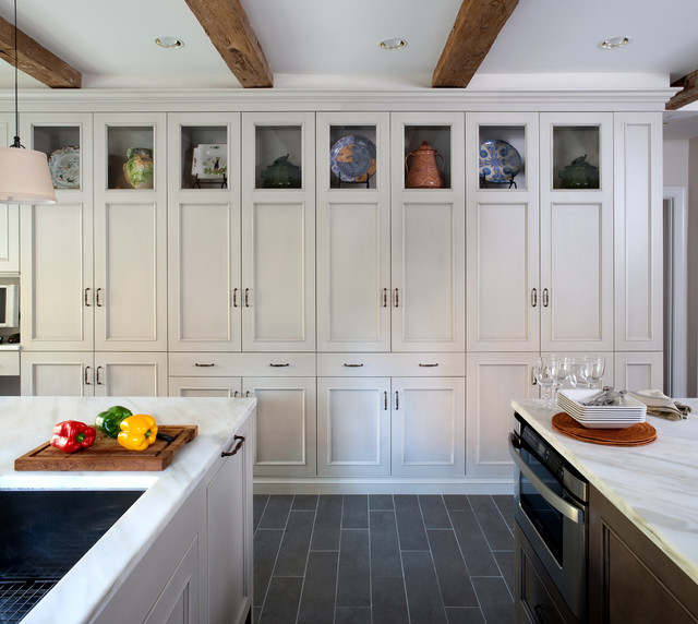 kitchen wall cabinets grey country kitchen traditional-kitchen FZSQHQV