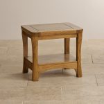lamp tables orrick lamp table in rustic solid oak | oak furniture land HVBTDMA