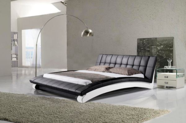 leather beds ... leather bed and subtle yellow accents view ... GLFQFTR