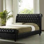 leather beds richmond faux leather bed frame - brown EKLLKXX