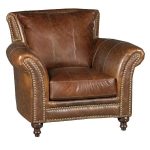leather chairs 1669-2239-01/5507/ch classic traditional brown leather chair - butler ... XGDMURF