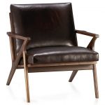 leather chairs cavett leather wood frame chair EKQAMQN