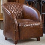 leather chairs wilmette tufted leather barrel chair UJTNQGP