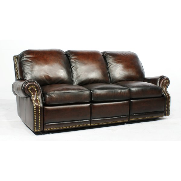 leather recliner sofa barcalounger premier ll leather reclining sofa u0026 reviews | wayfair DMYAFOX