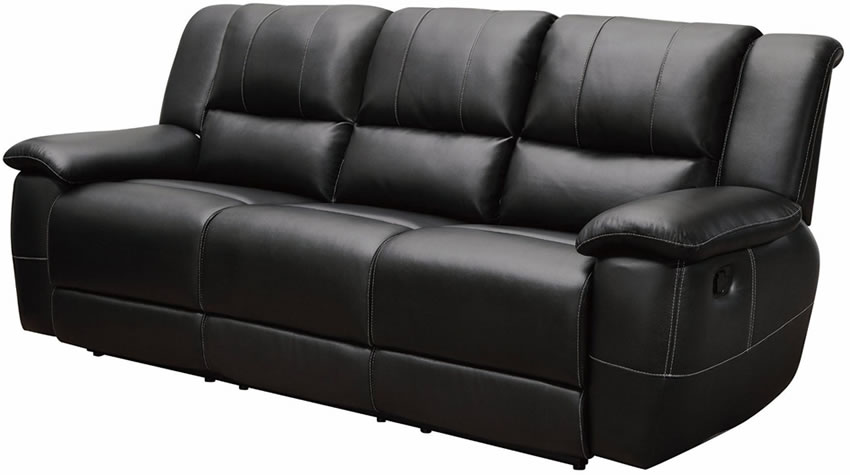 leather recliner sofa black bonded leather reclining sofa stores chicago HKLBTEW