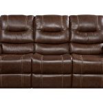 leather recliner sofa veneto brown leather reclining sofa - leather sofas (brown) TZUZXIU