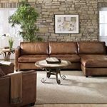 leather sectional sofas amazon.com: phoenix 100% full aniline leather sectional sofa with chaise PKSPDOW