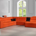 leather sectional sofas divani casa polaris - contemporary bonded leather sectional sofa HUDYDQD