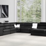 leather sectional sofas polaris italian leather sectional sofa in black EZMHCFX