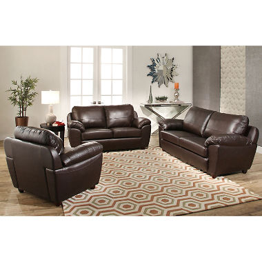 leather sofa set mavin top-grain leather sofa, loveseat and armchair set FDGFIVW