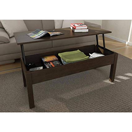 lift top coffee table mainstays lift-top coffee table // color: espresso KMHIUSY