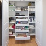 linen closets custom hallway closet with pull-out shelves QGXRMXS
