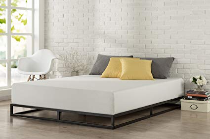 low bed frames zinus modern studio 6 inch platforma low profile bed frame, mattress WWPCPLF