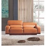luca home contemporary honey italian leather sofa (luca home grey italian YXUEUSR