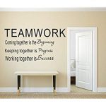 luckkyy large teamwork definition office vinyl wall decals quotes sayings MLCHJFK