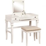 messana white vanity, mirror and stool set - accent pieces colors MTPOXAH