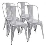 metal chairs furmax metal dining chair tolix style indoor-outdoor use stackable chic YLTFDBK