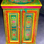 mexican furniture painted cabinet looks like russia scarf or panski egg KDMIWLT
