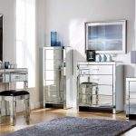 mirrored bedroom furniture also with a mirrored bedside table also with FQAEYXY