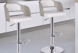 modern bar stools white adjustable bar stool GVSWGBK