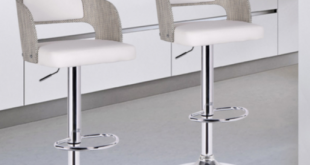 modern bar stools white adjustable bar stool GVSWGBK