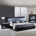 modern bedroom sets manhattan bedroom in black by global w/platform bed u0026 options ZZYRUJD