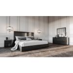 modern bedroom sets modrest ari italian modern grey bedroom set TFKNRQJ