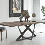 modern dining tables bontempi millennium wood dining table EQKEYPI