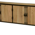 modern industrial wood and iron sideboard cabinet SHFLWOI
