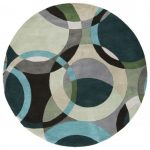 modern round rugs forum modern circle pattern round rug in sea foam / teal MRNAZHO