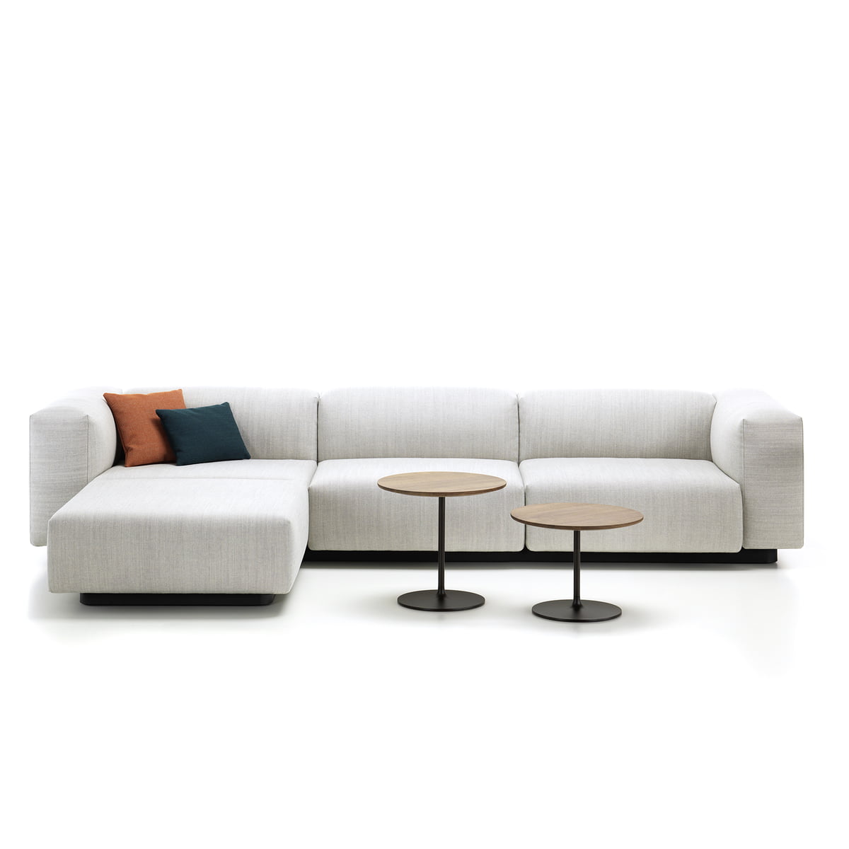 modular sofa soft modular 3-seater with chaise longue and occasional low table KVAIHKR
