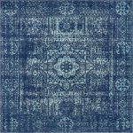 navy blue rug bungalow rose noan navy blue area rug bngl6109 rug size: square UTHJMQF