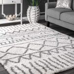 nuloom soft and plush geometric drawings shag area rugs, 8u0027 x EYKYPKW