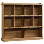 oak bookcase sauder barrister lane bookcase, scribed oak finish SHPUTVA