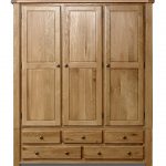 oak wardrobe birlea woodstock 3-door 5-drawer wardrobe - pine, oak: amazon.co.uk:  kitchen LWQJGIJ