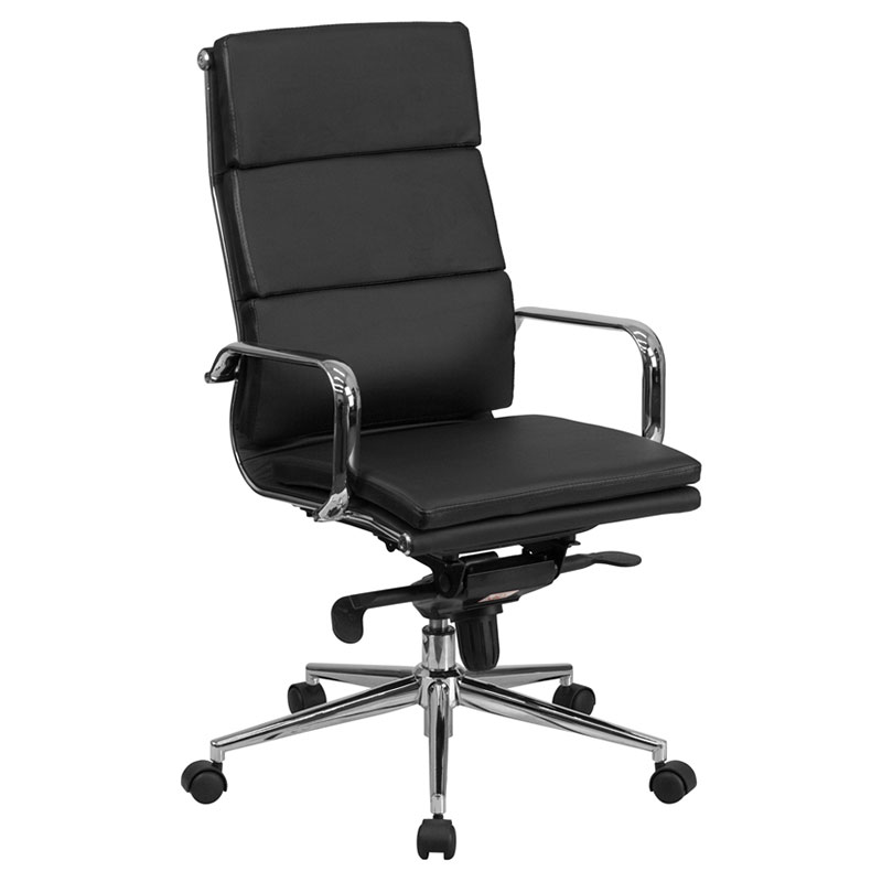office chairs chelsea modern high back office chair in black GXIHLLI