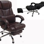 office chairs leather reclining office chair w/ footrest QCCXBYU